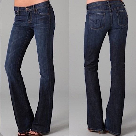 CITIZENS OF HUMANITY Ingrid #002 stretch low waist flare 25 new without tags - Picture 1 of 5